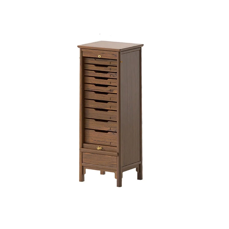 New Chinese solid wood dental cabinet, chest cabinet, tea cabinet, drawer, Wenwan storage