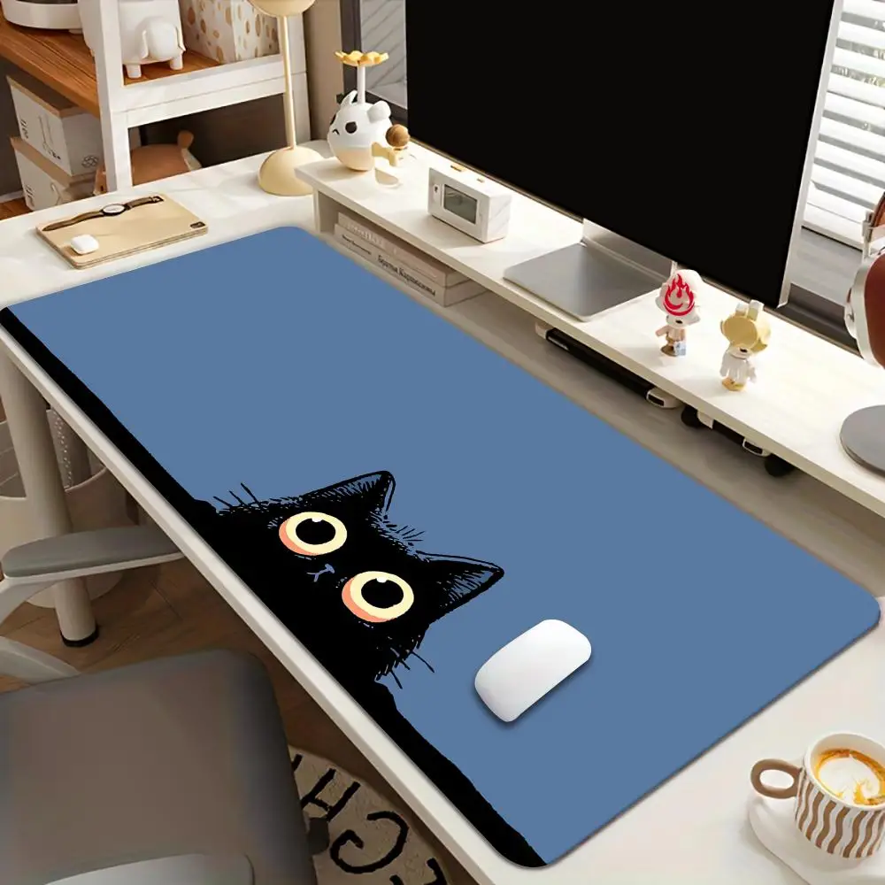 Artistic Aesthetic Cute Cat Mouse Pad Desk Mat Non-Slip Durable office mouse mat gaming mats with Stitched Edge HD printing