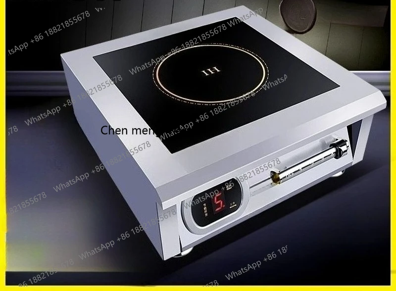 

Commercial Induction Cooker Flat High-Power Magnetic Control Stir-Fry Soup Pot Kitchen Restaurant Countertop Induction Stove