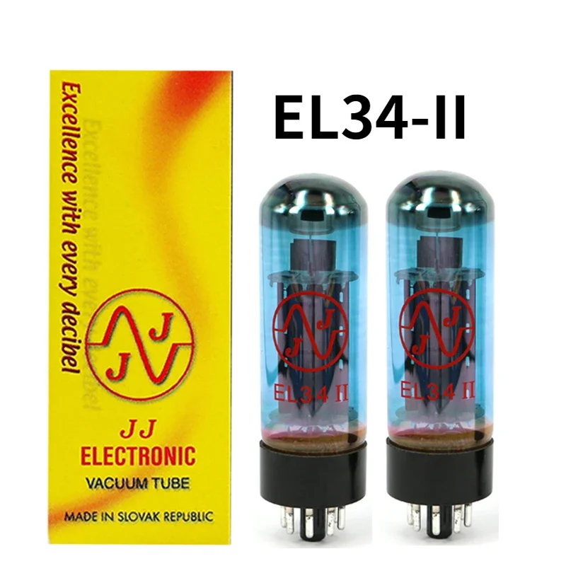 

JJ EL34 Blue EL34II Vacuum Tube Upgrade EL34 EL34C 6CA7 5881 6P3P 6L6 HIFI Audio Valve Electron Tube Amplifier Matched