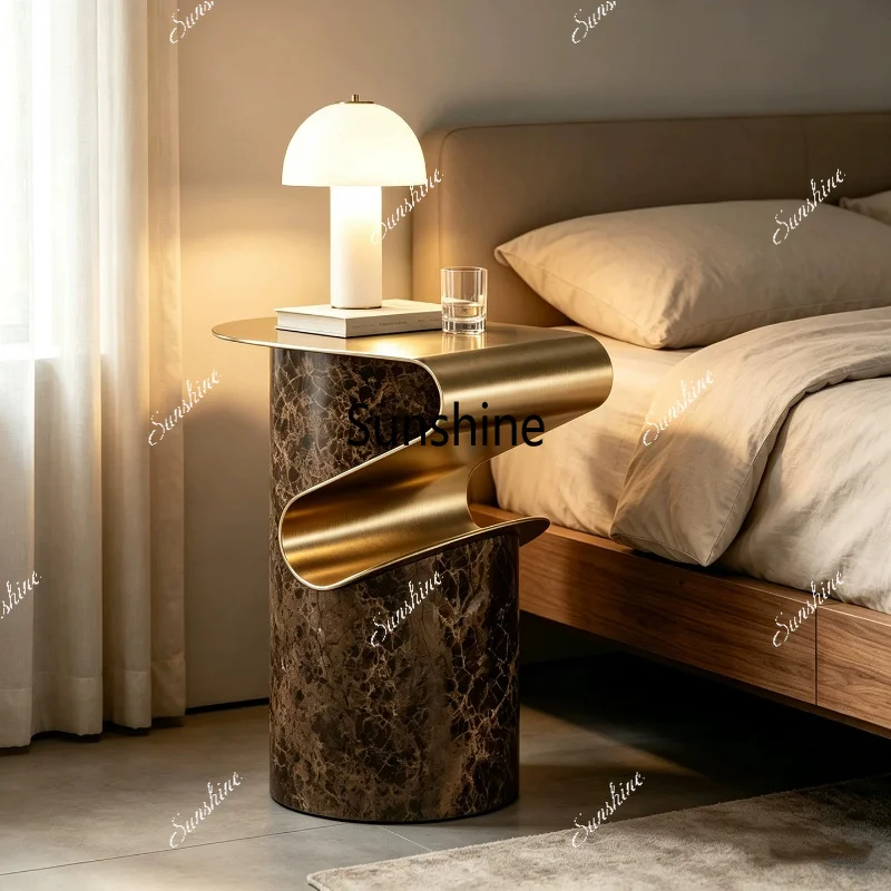Italian minimalist creative design sense side few living room bedroom can be stored art can be moved light luxury