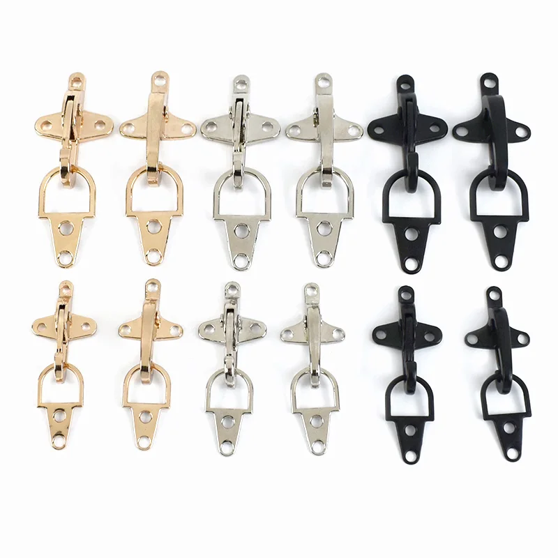 2/4/10 Pc 4/5 cm Metall Haken Schnalle Karabinerverschluss Tasche Gürtel Strap Stecker Clip Mantel unten Jacke Schnallen Nähen Kleidung Zubehör – Detail 2