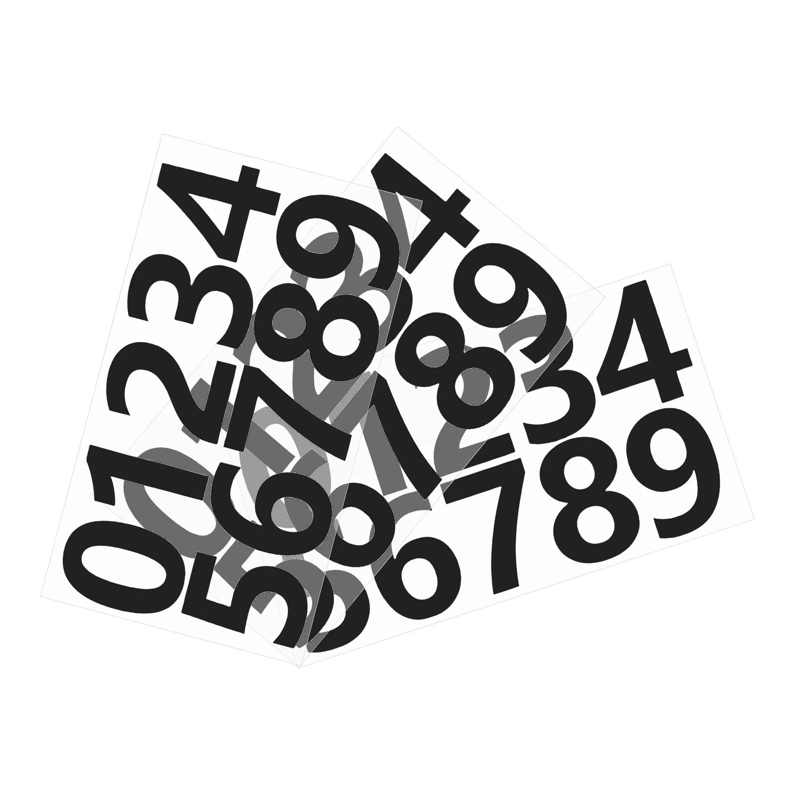 

3Sets Waterproof Number Stickers Adhesive for Mailbox Door House Address Indoor Outdoor Number Stickers Color Sorter
