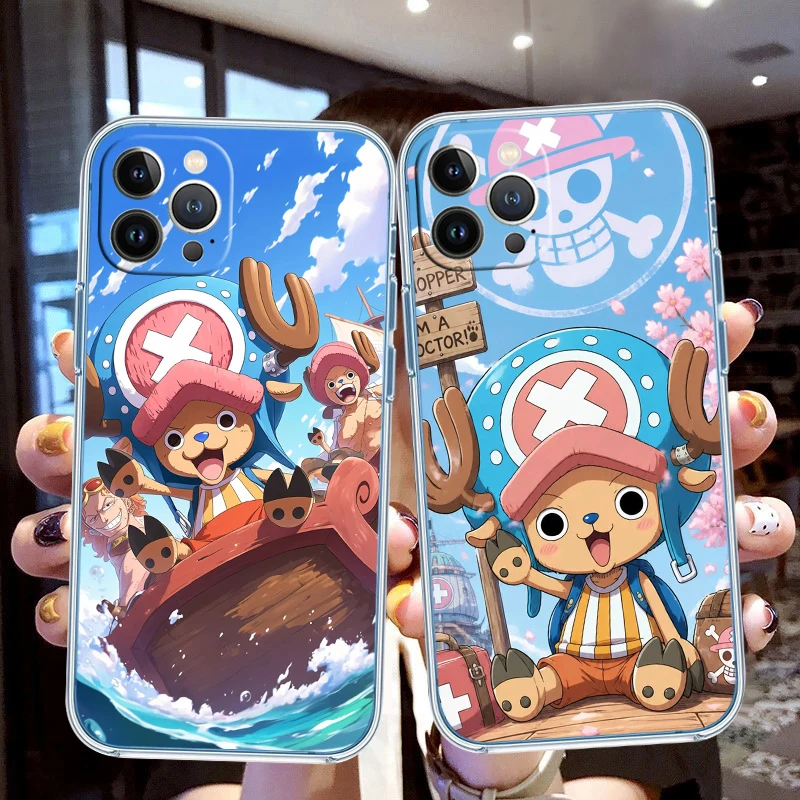 OH46 One Piece Chopper Soft Shell Transparent Phone Case for Motorola Moto G7 G8 G9 G84 G85 G73 G24 G15 Z2 Play Power Plus view 5