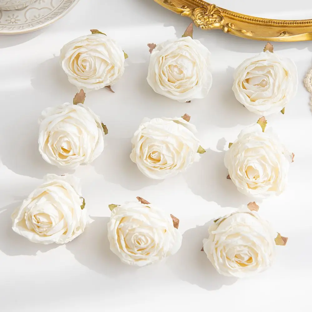 5 Stück künstliche Rosen, ideal für Hochzeitsdekoration, Brautstrauß, Kränze, Vasen, Garten, Wanddekoration, Partydekoration, zum Selbergestalten, als Geschenk, zum Valentinstag. – Detail 7