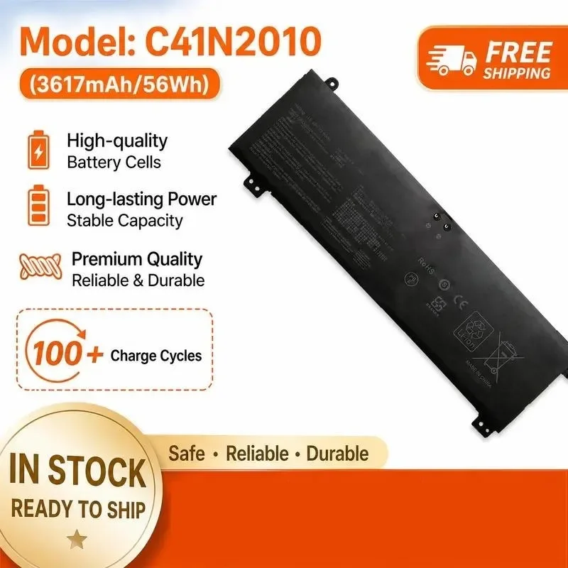 [NEW] 15.48V 56Wh C41N2010 Laptop Battery for ASUS for FX507ZC/E/M/R FARC6800 G513QC/IC Laptop Computer Power Supply