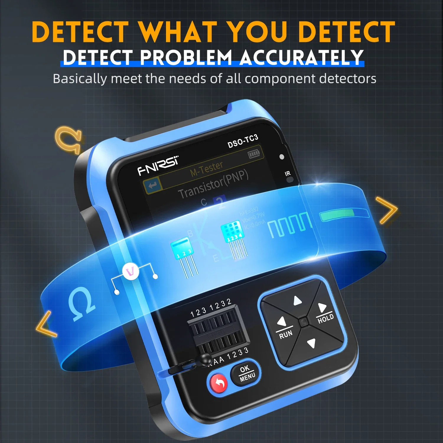 DSO-TC3 3 w1 wielofunkcyjny przenośny oscyloskop cyfrowy Tester próbnik elektroniczny funkcja generatora sygnału element elektroniczny Tester