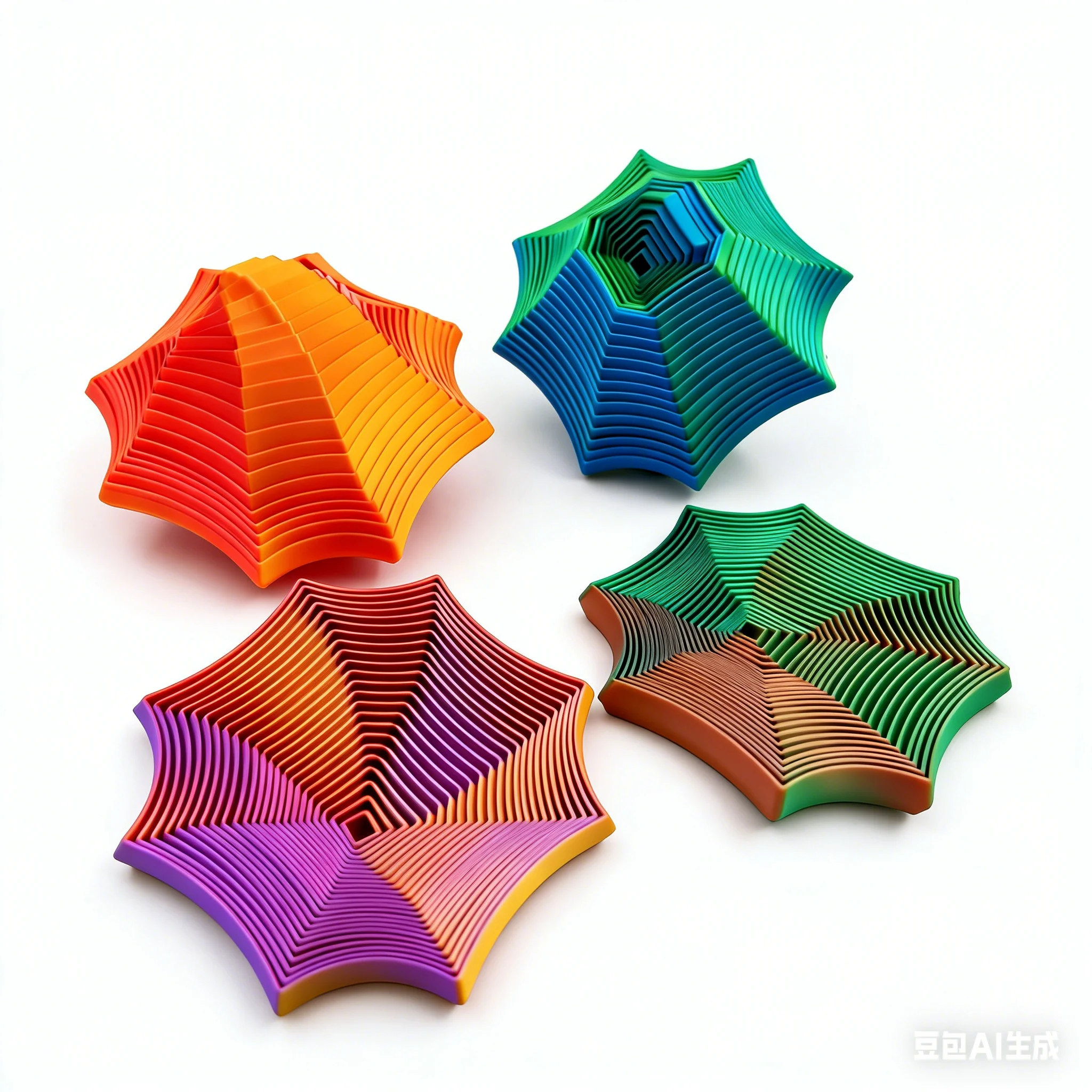 8,5 cm octogonal tourbillonnant spirale Fidget jouet Spinner outil de décompression pour enfants adultes tdah/autisme anxiété et libération de Tension