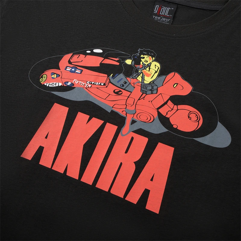 Vintage Akira T-shirt Men Women Best Quality Oversize Washed Tee Tops T Shirt