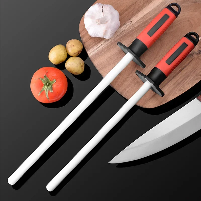 Knife Sharpening Rod Ceramic 10/12Inch Knife Sharpener Sharpening Steel Quickly Sharpening System Professional Kitchen Tools