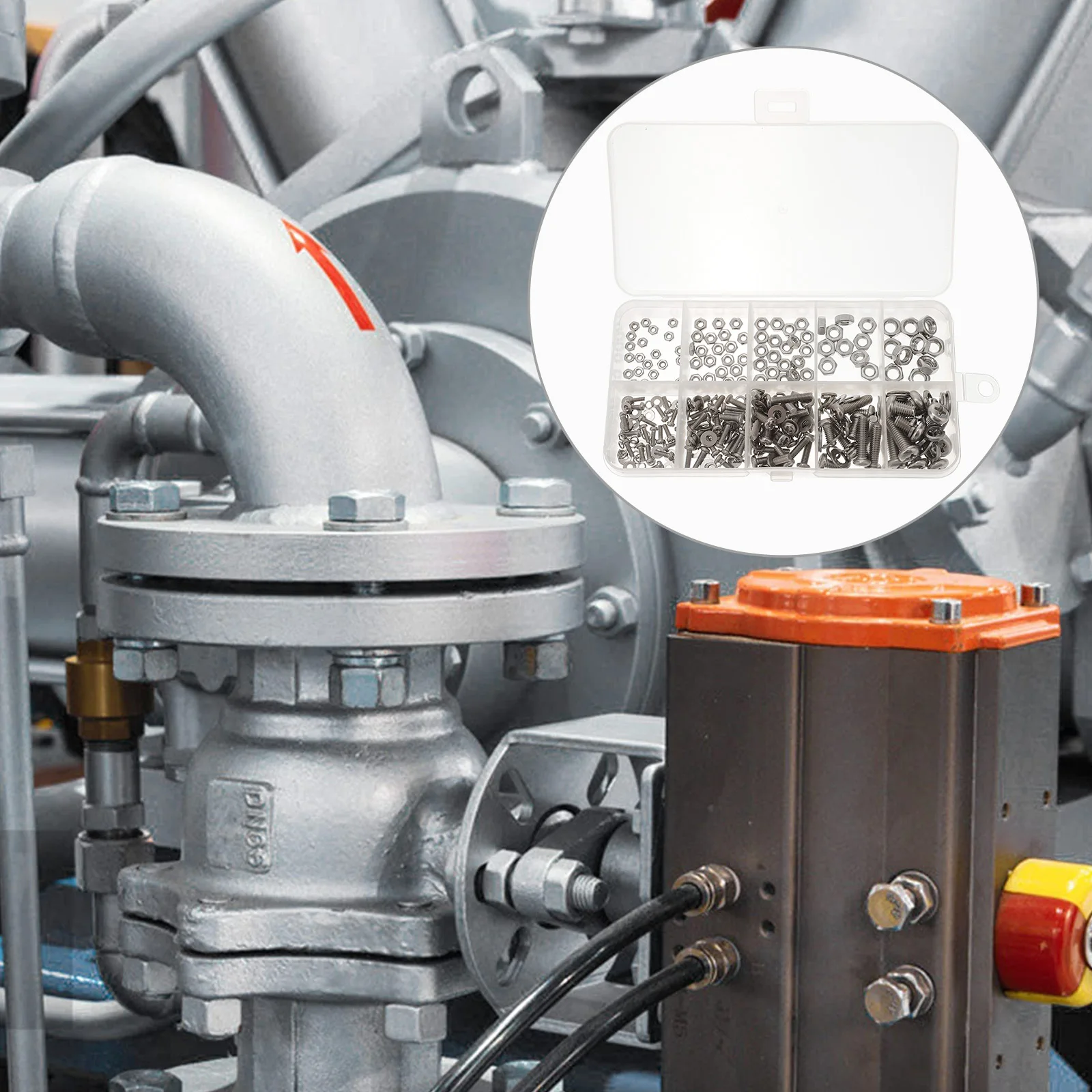 

Stainless Steel Bolts Nuts Kit Assortment Anti Corrosion Various Sizes Furniture Electronic Projects