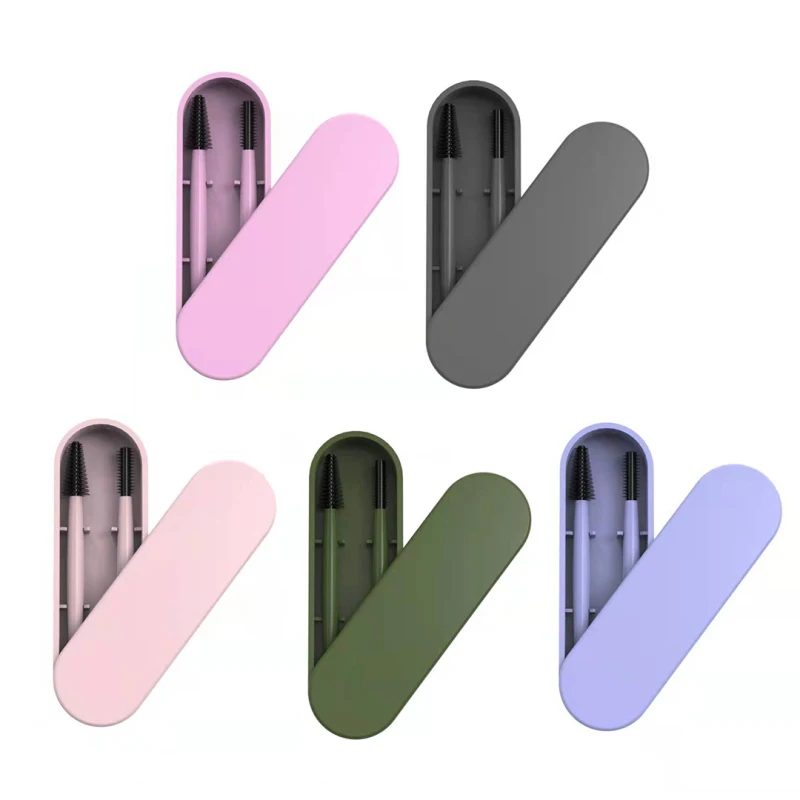 Eyelash Brush Mascara Wands Microbrush Eyelash Extension Supplies Eyelash Make Up Brushes Reusable Silicone Eyebrow Lash Brush