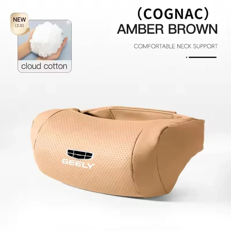 Car Seat Headrest Protective Pillow Waist Cushion For Geely Coolray Geometry C GX3 Emgrand EC7 LC Panda Tugella Binray