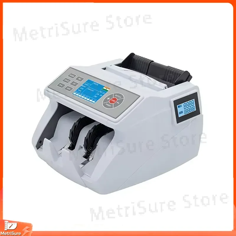 Dual Screen Banknote Counter 1000 Sheets Min High Speed Currency Detector with Storage Bucket Multi Currency Bill Counter for
