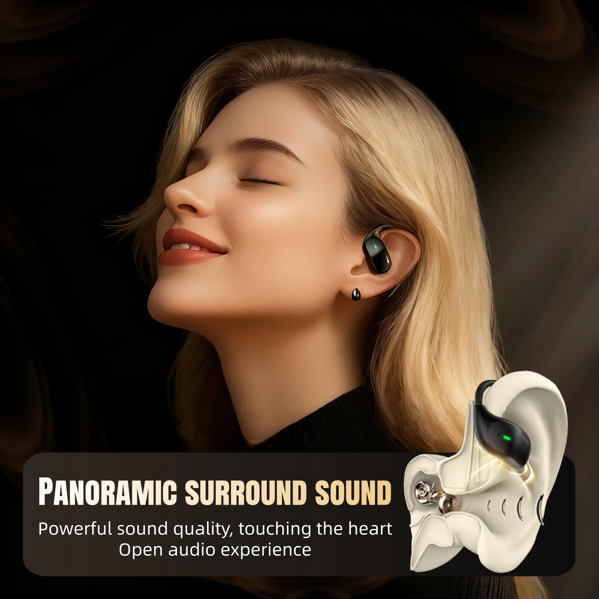 شاشة عرض LED سماعات أذن لغة في الوقت الحقيقي مترجم سماعة لاسلكية تعمل بالبلوتوث إلغاء الضوضاء سماعات محمولة سماعات OWS