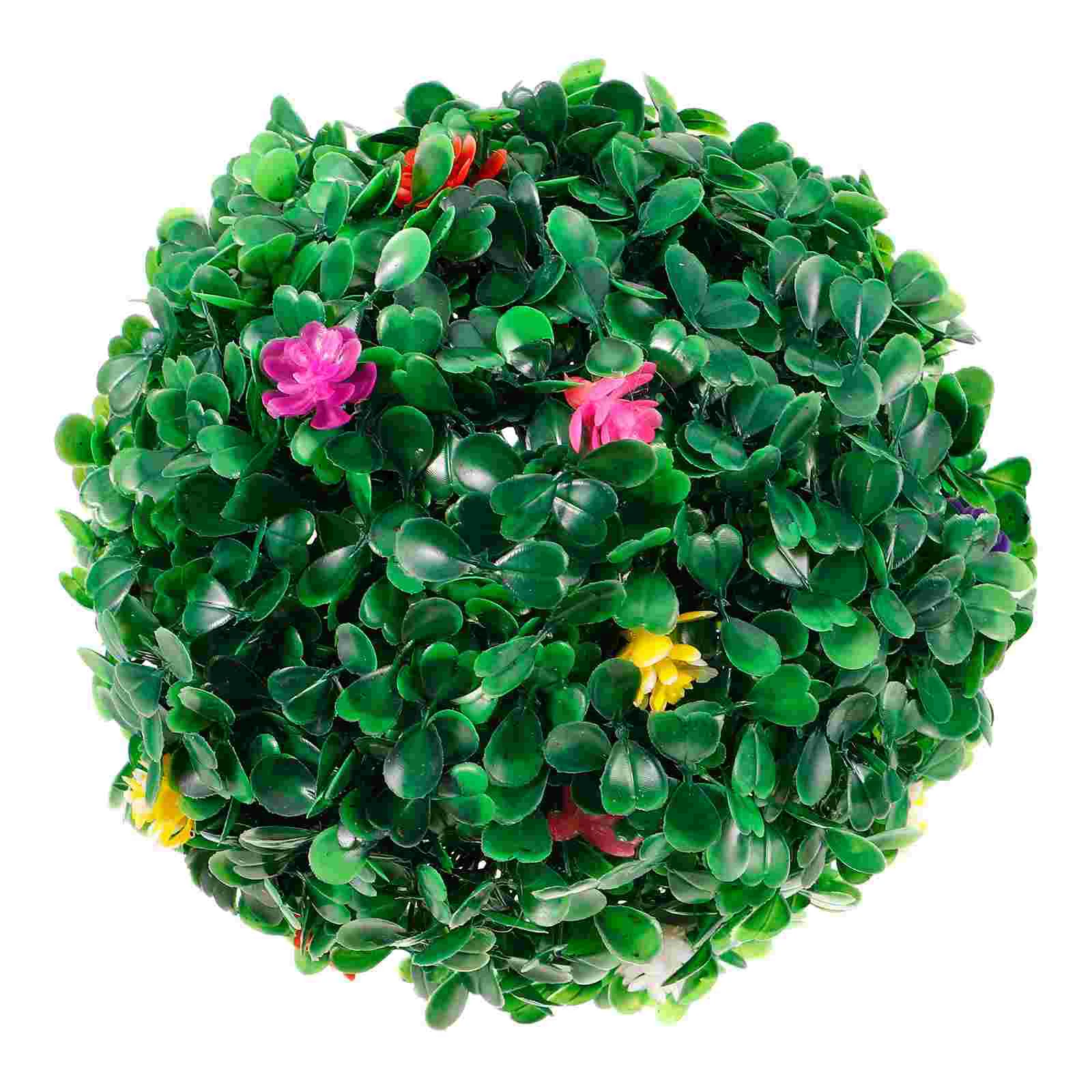 

Grass Ball Flower Green Leaf Decorative Balls Ceiling Adornments Simulation Artificial Topiary Faux Plants