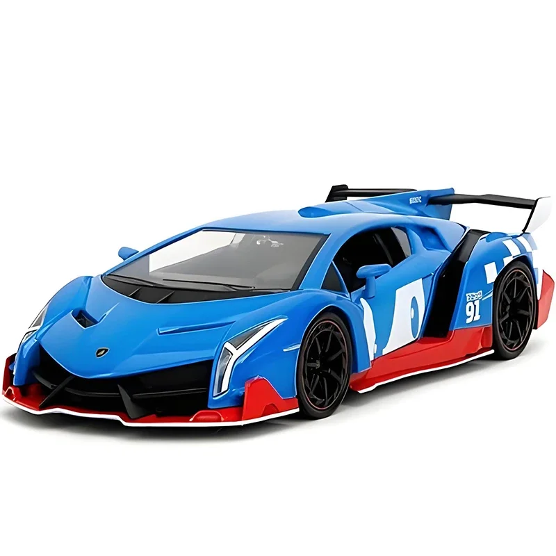 JADA 1:24 Veneno Supercar Alloy Car Diecasts & Toy Vehicles Car Model Miniature Scale Model Car For Children