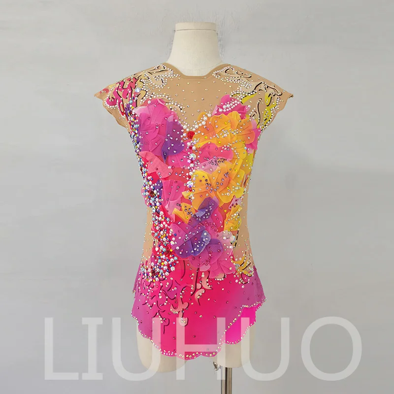 

LIUHUO Rhythmic Gymnastics Leotard Competitive Cheerleading Performance For Children