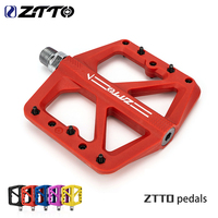 ZTTO Ultralight Nylon Mountain Road Bike Pedal DU Bushing Bearings XC AM BMX MTB Anti-slip Big Foot Flat Plastic Bicycle Pedals