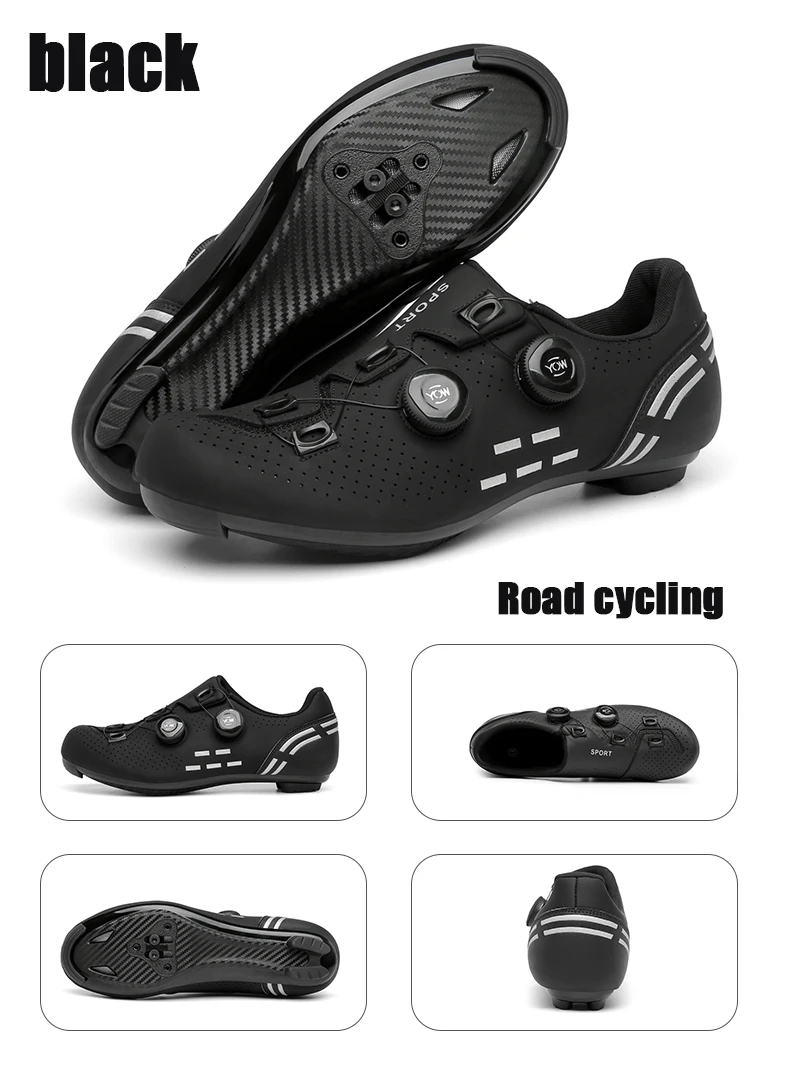 Neue Herren-Radsportschuhe Outdoor MTB Bergschuhe Damen SPD Rennrad-Sportschuhe Hochwertige Wander- und Radsportschuhe – Detail 3