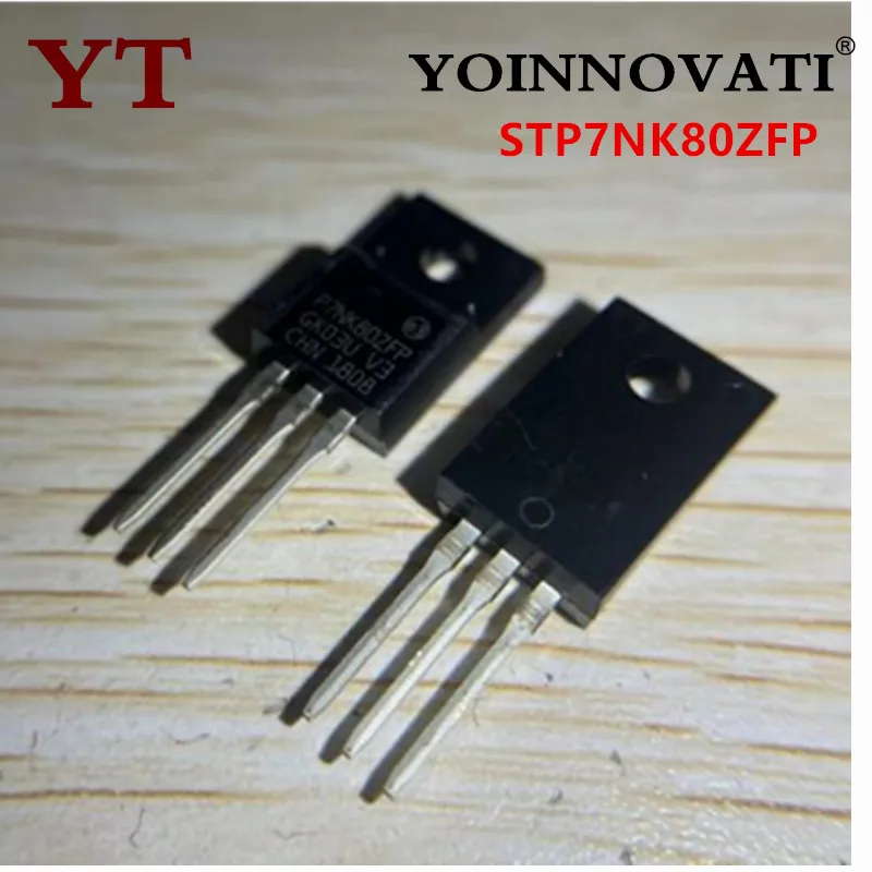 5PCS 50PCS STP7NK80ZFP P7NK80 P7NK80ZFP  800V Best Quality