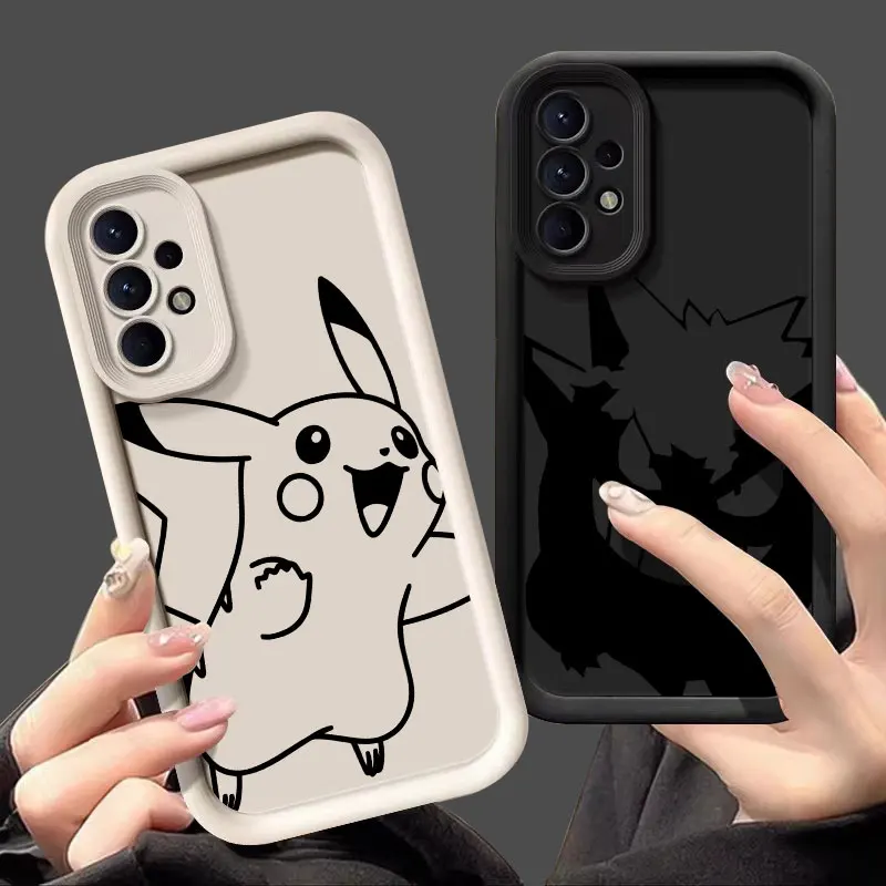 

Pokemon Pocket Monster Line Case For Samsung Galaxy A55 5G A54 A35 A53 A52 A34 A12 A13 A14 A15 A16 A21S A25 A32 A33 Phone Cover