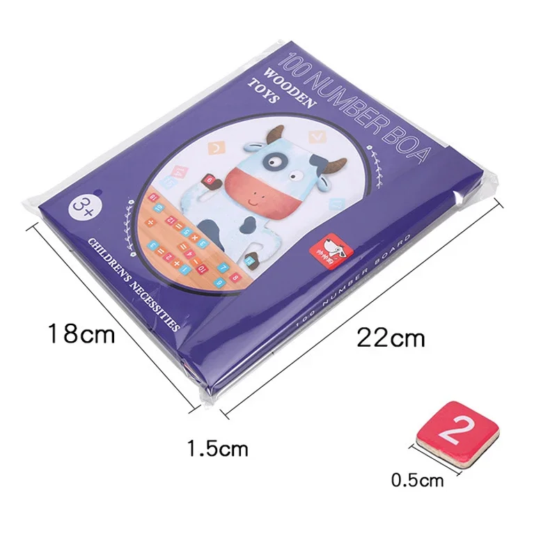 Libro con numeri magnetici Montessori Giocattoli matematici Conteggio Giochi da tavolo Apprendimento aritmetico Sussidio didattico Educazione precoce per i bambini