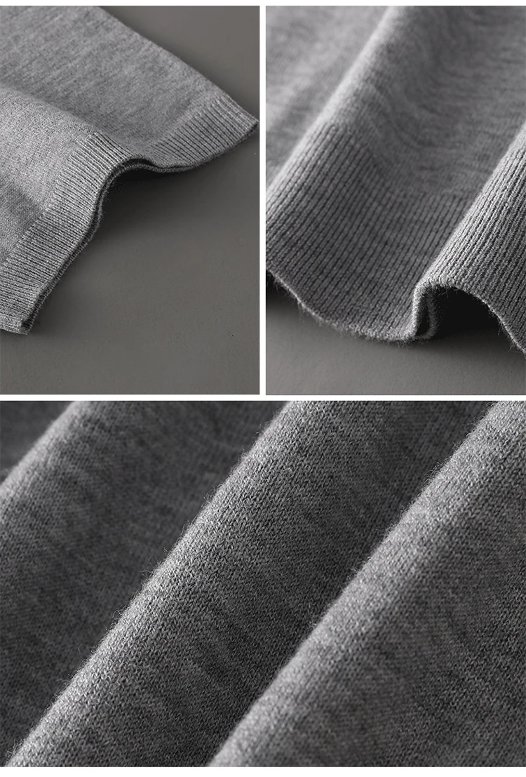 Herren T-Shirt Sommer Wollpullover Kurzarm Lässiger Einfarbiger Herrenpullover POLO-Kragen Gestrickte Oberteile Lockere Bluse – Detail 9