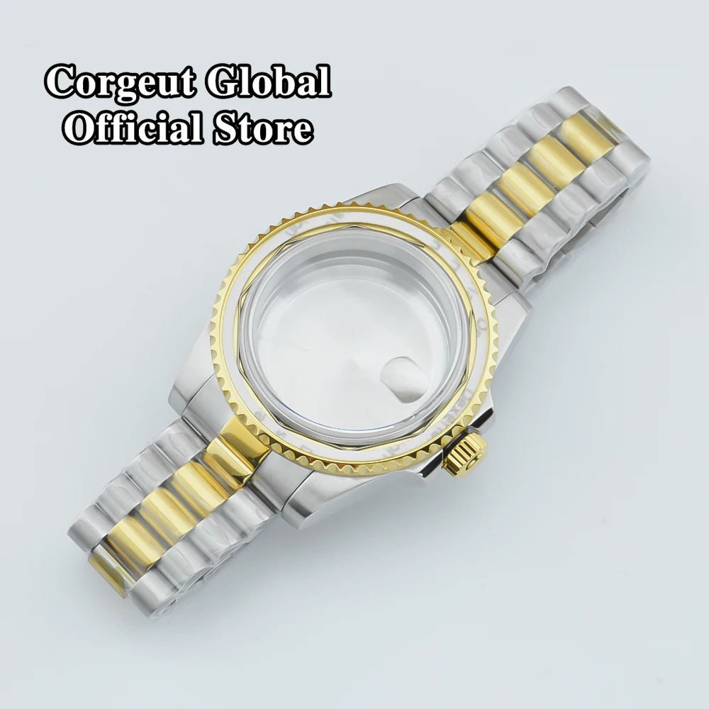 40mm Watch Case Corgeut Sapphire Glass Fit NH35 NH36 NH34 ETA2824 2836 Miyota8215 DG2813 5833 PT5000 Movement