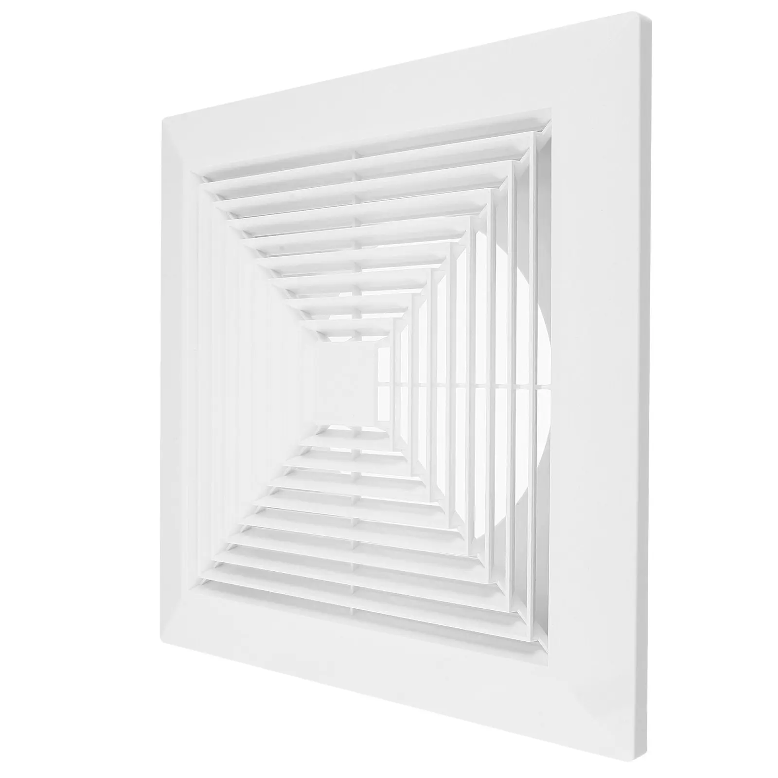 Square Exhaust Fan Cover Bathroom Vent Cover 13.4x13.4 Plastic Panel Spring Lock Bathroom Ceiling Ventilation Diffuser
