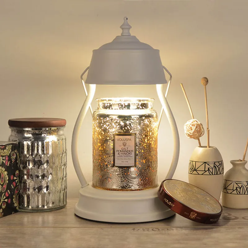 Lampada a cera di fusione aromaterapia fusione calda lampada a candela lampadine regolazione della temperatura regolabile luce a candela regalo nordico