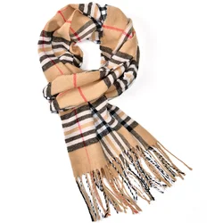 2024 Cashmere Scarf Plaid Tassel Shawl Man Stripe Pashmina Warm Blanket Winter Scarf Outdoor Neckscarf High Quality Scarf Stoles