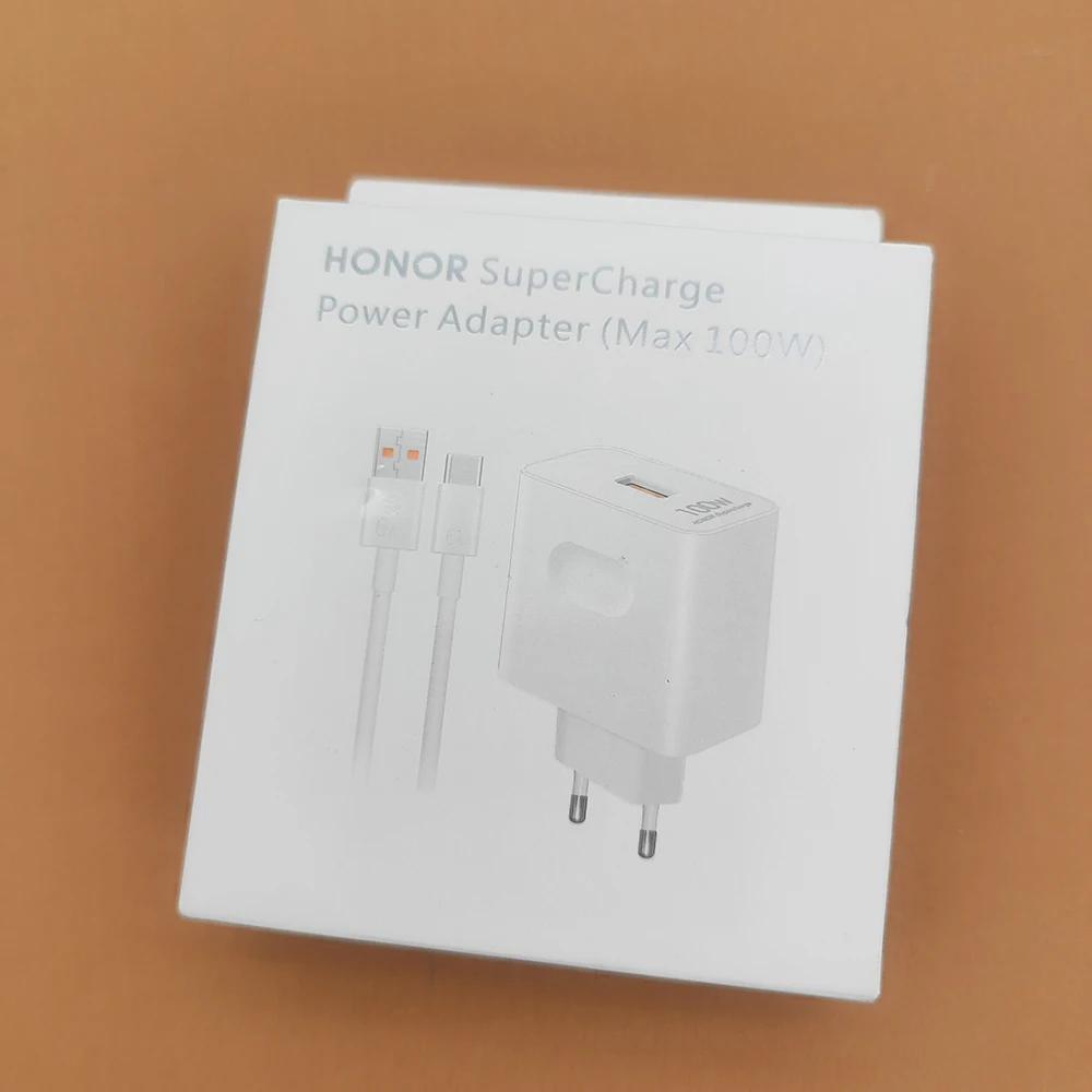 Honor 600 500 Pro 100W Charger EU Super Charge Adapter For HONOR 300 Ultra X60 X50 GT Magic 8 7 RSR V6 V5 V3 6A USB Type C Cable