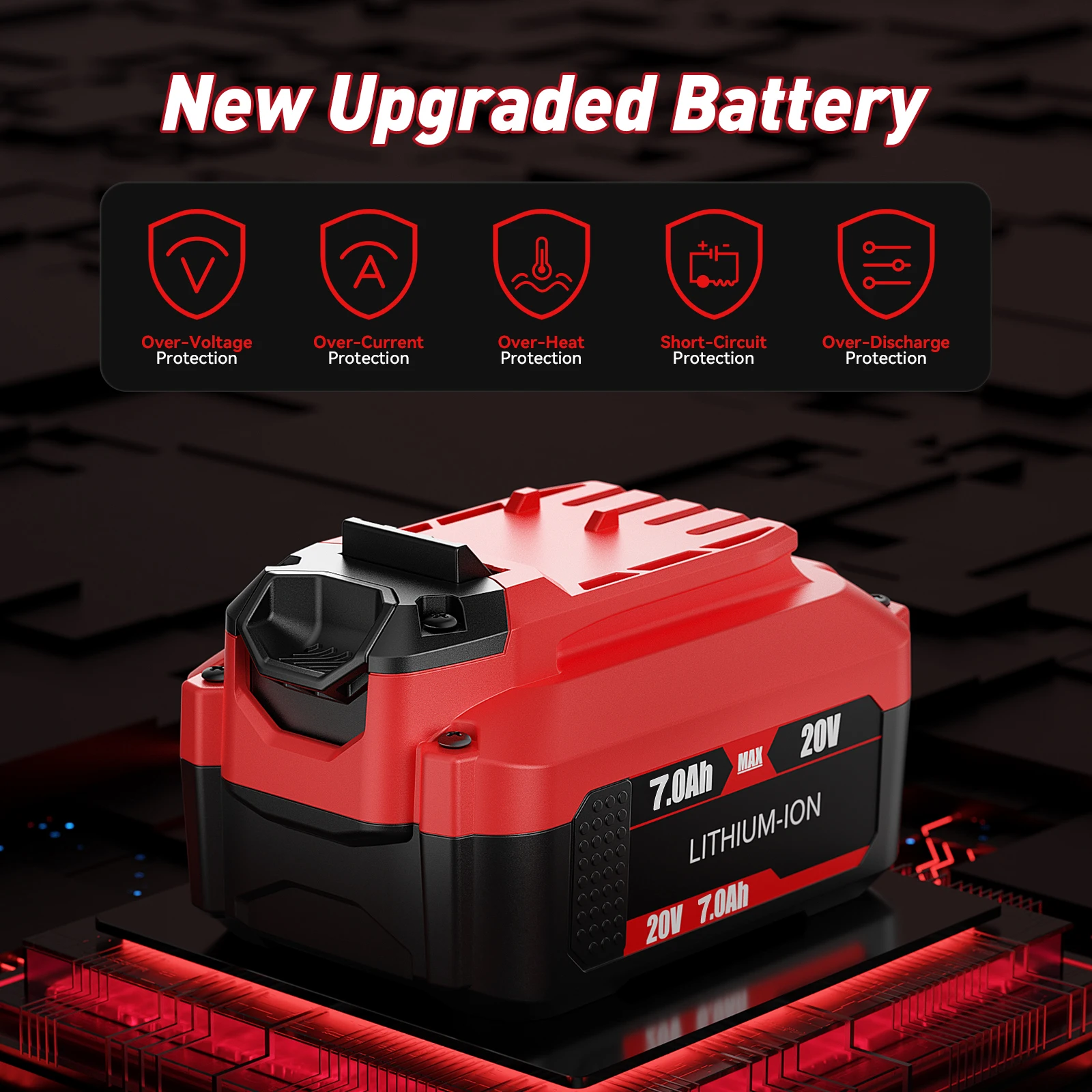 7000mah للحرفي بطارية 20 فولت أدوات استبدال البطارية للحرفي CMCB205 CMCB204 CMCB203 CMCB206 أدوات كهربائية