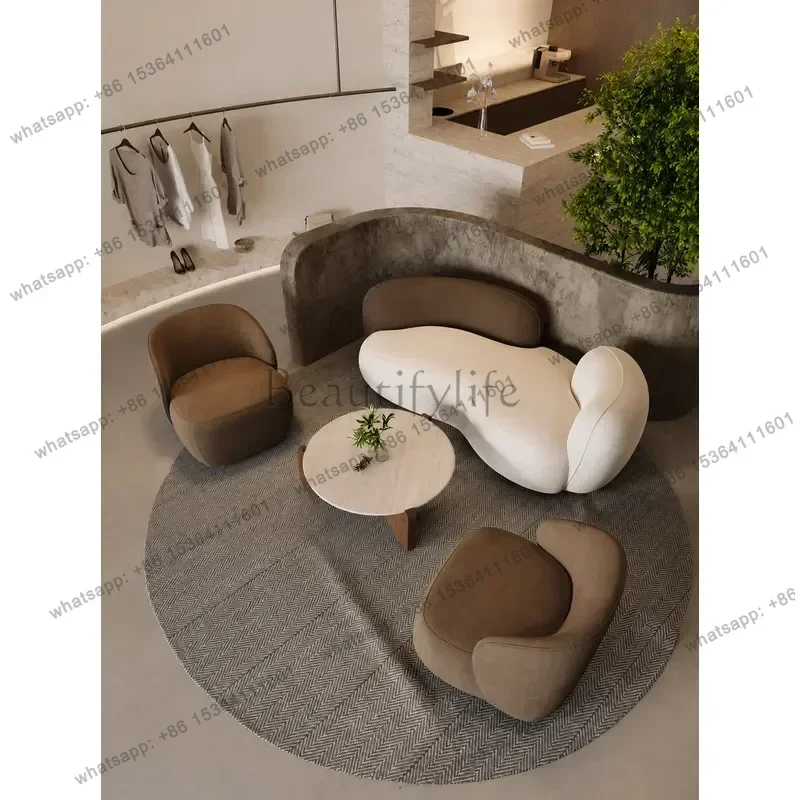 Best Sellers Curved Special Shaped Sofa For Women Clothing Store Beauty Salon Office Hotel Lobby Rest Area Reception And Negotia
