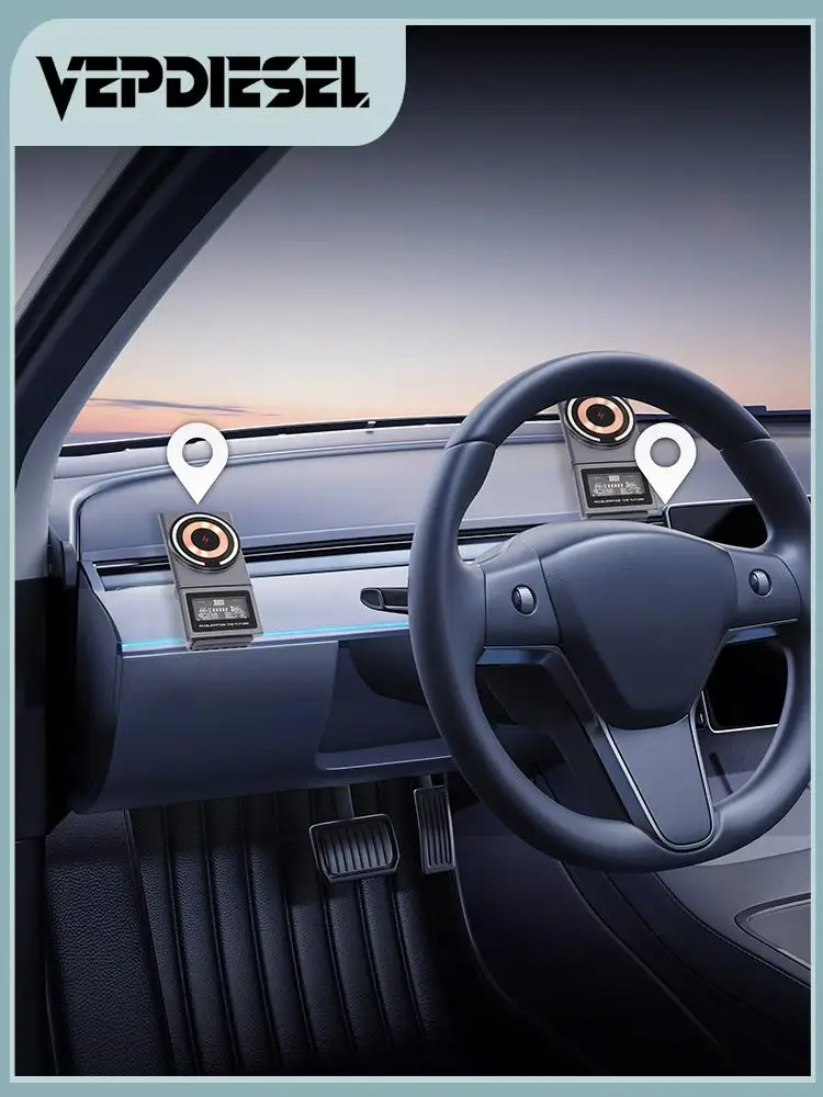 

​Magnetic Car Phone Holder For Tesla Model 3 Model Y 15W Wireless Charging Stand MagSafe Car Mount Car Replacement Parts