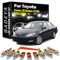 BADEYA 15Pcs LED Interior Reading Light Kit For Toyota Camry 30 Series XV30 2002 2003 2004 2005 2006 Vanity Mirror Plate Bulb