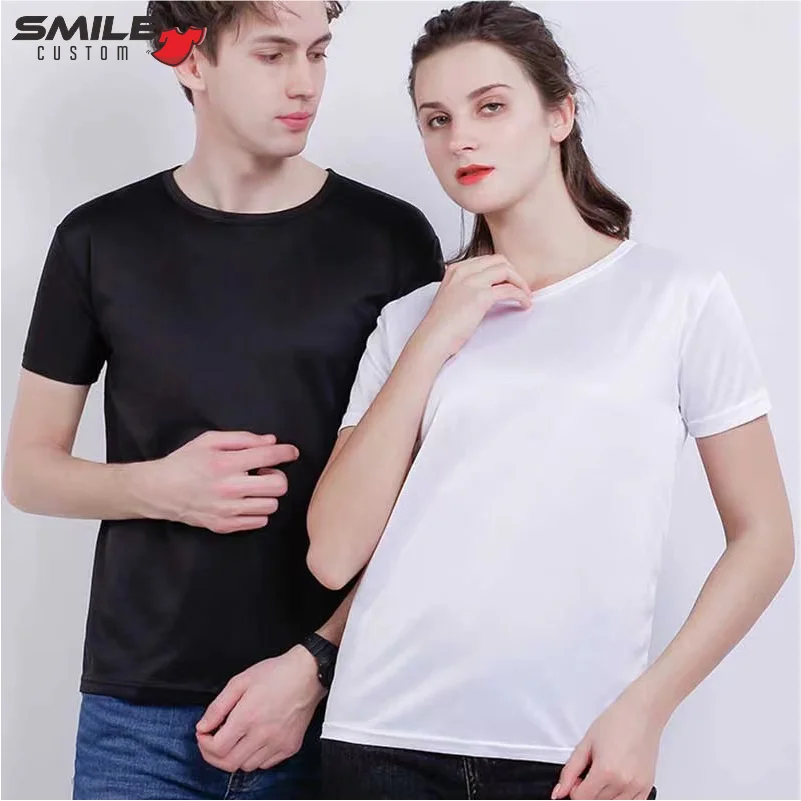 T-shirt sportiva a maniche corte da uomo e da donna estiva Design Logo Fitness traspirante Quick Dry Top modello di ricamo con stampa personalizzata