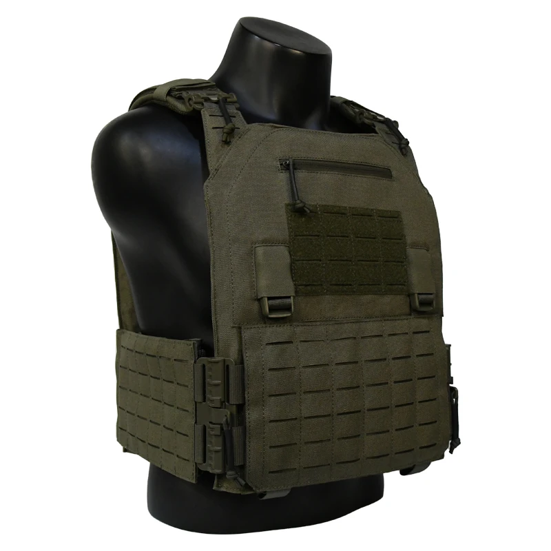 GAF Large Custom Tactical Vest in Durable 1000D Nylon Holding  SAPI Hard PlateInch Plate Carrier Plate Carrier Military Gear