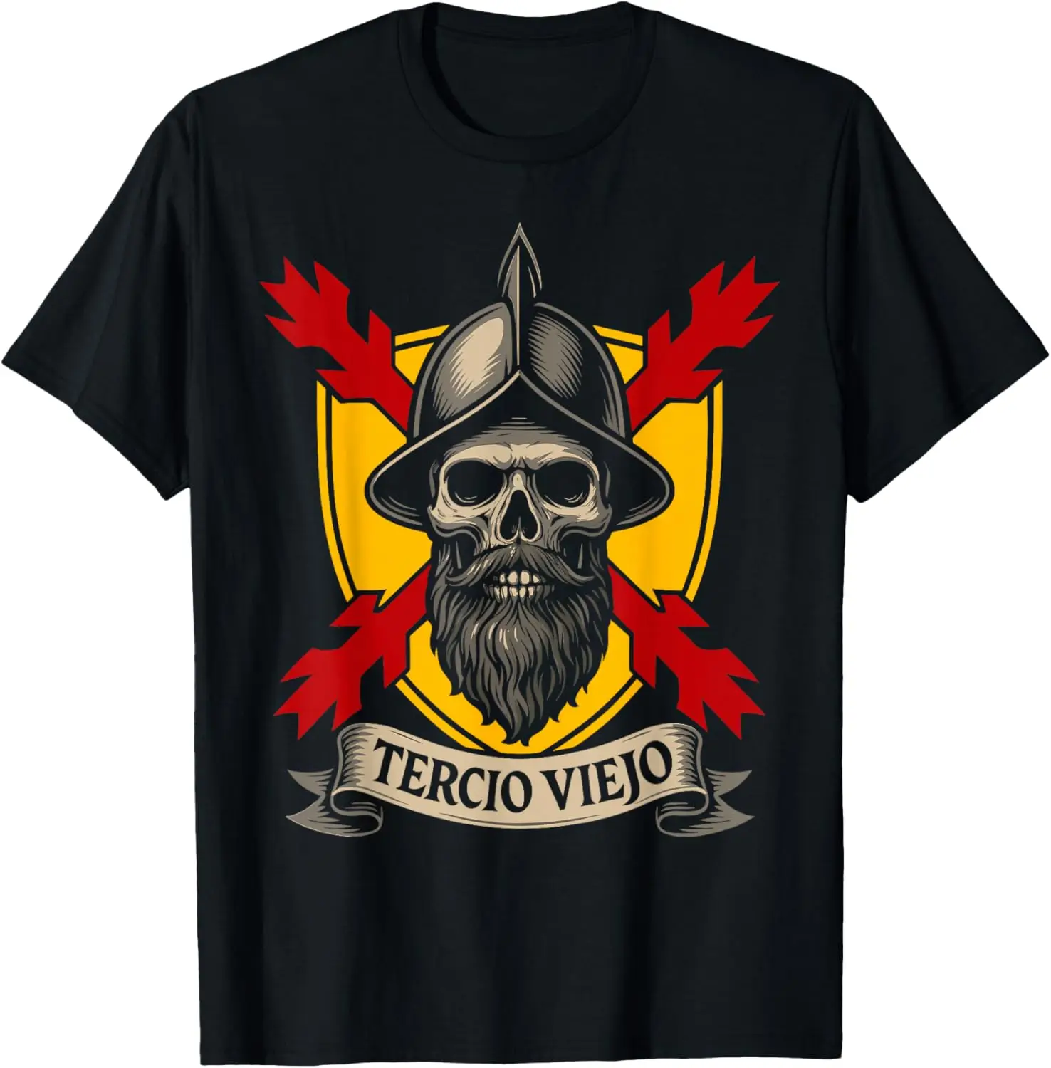 Tercio Viejo Don Blas De Lezo Infantería España Tercios Camiseta T-shirt Short Sleeve Casual 100% Cotton Shift
