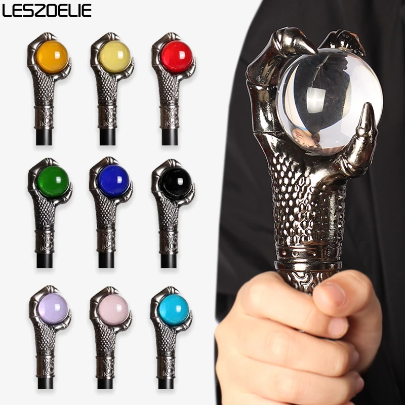 10 ألوان فاخرة التنين مخلب عصا للمشي مع كريستال الكرة رجل أنيق موضة قصب النساء حفلة تأثيري عصي للمشي الفتيات #1