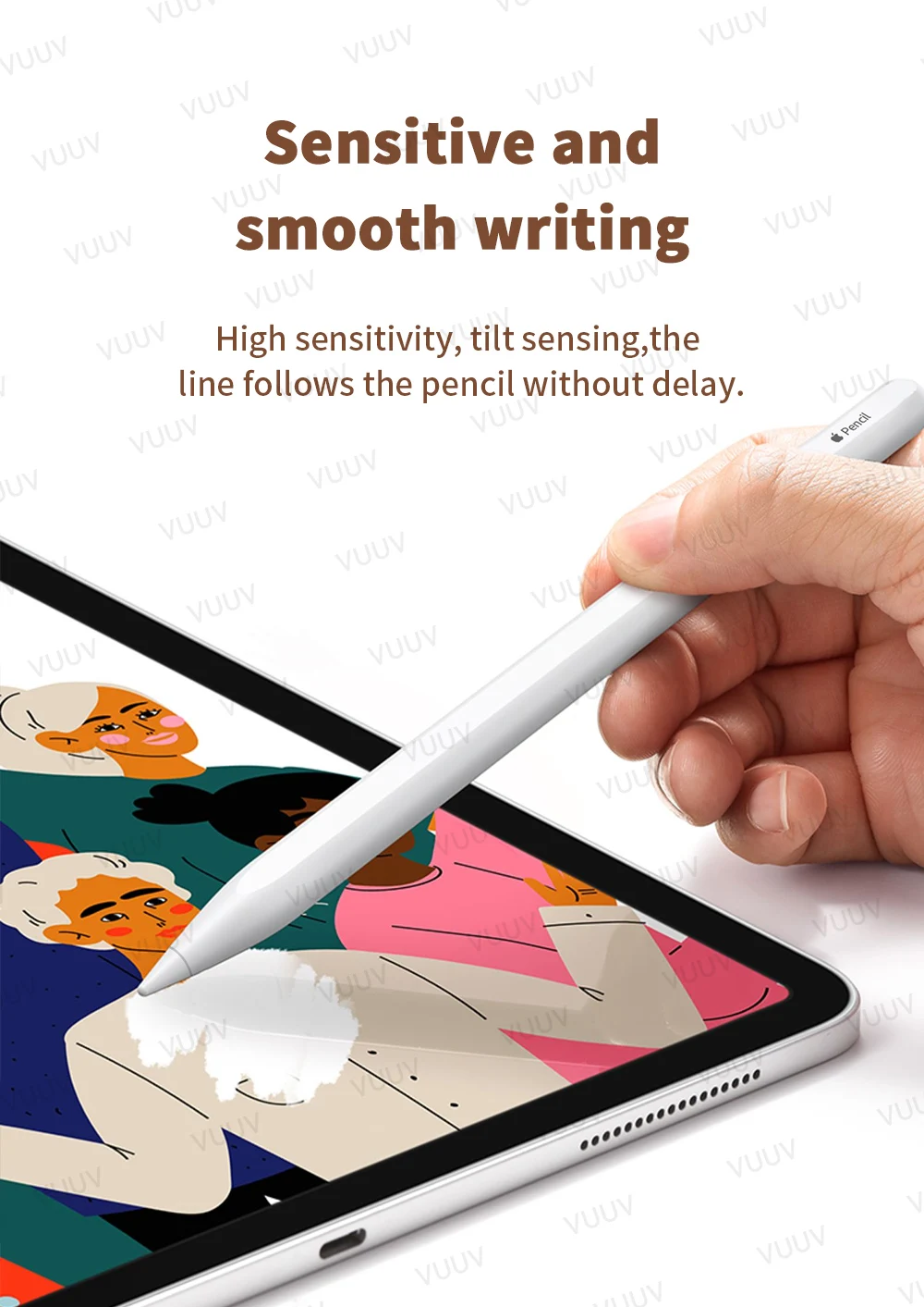 Bleistiftspitze für Apple Bleistiftspitze 3/6 Stück Doppelschicht 2B HB Dünne, weiche, harte Ersatzspitze für Apple Pencil 1. und 2. Generation – Detail 7