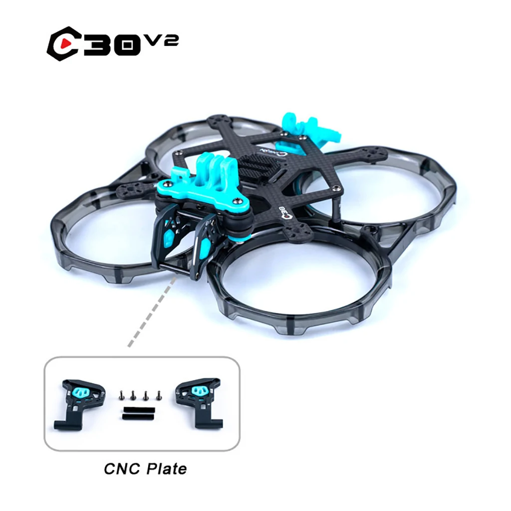 Axisflying Cineon C35 3.5inch /C30 2.5 Inch Indoor Cinewhoop / Cinematic Shooting Frame Kit for O3 AIR UNIT FPV Drone Airplane