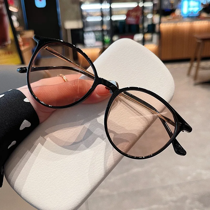 MIZHO Orange Retro Round Sunglasses Women Brand Designer Classic Vintage Oval Frame Sun Glasses Ladies Black Driving Eyewear