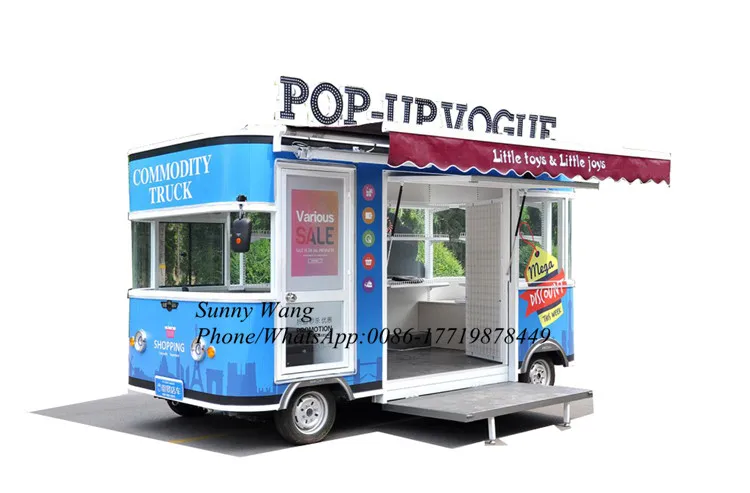 OEM Street Mobile Electric Food Truck Coffee Vending Cart for Sale Ice Cream Fast Food Catering Kiosk