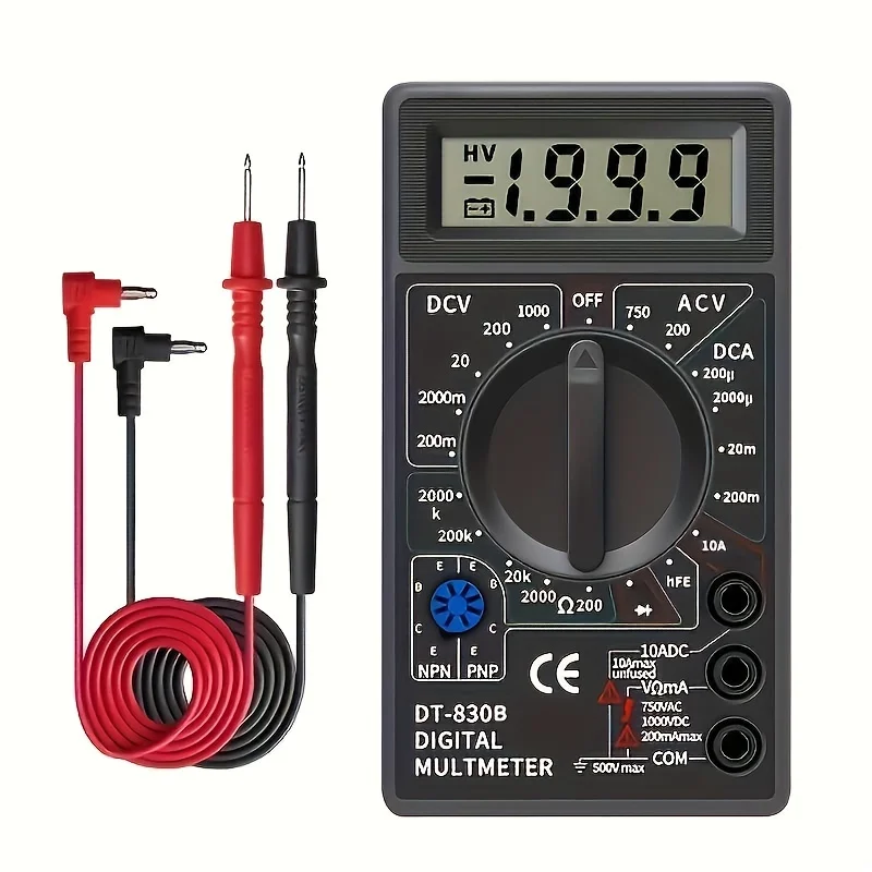 LCD-Multimeter Digital Volt Meter Ampere meter, Ohm Multi Metro Tester, Multi Measure Handheld Meter Digital Multimeter