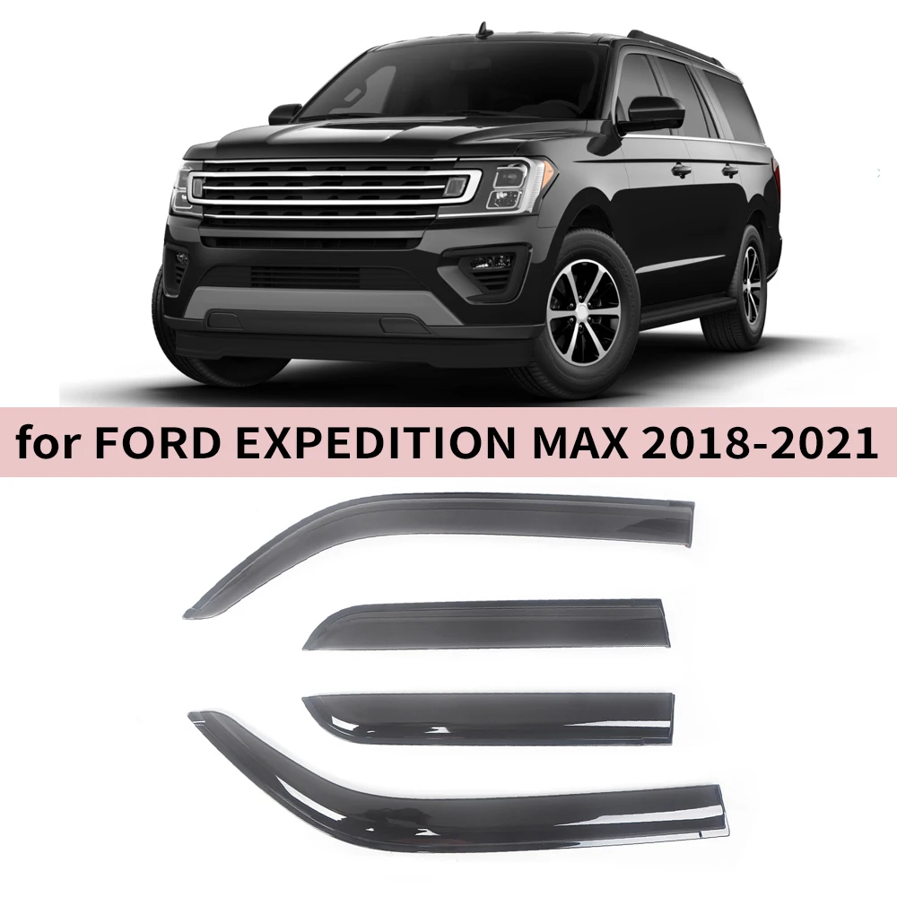 

Оконный козырек для FORD EXPEDITION MAX 2018 2019 2020 2021 2022 2023 2024, дверной козырек, защита от дождя, боковые ветровые дефлекторы