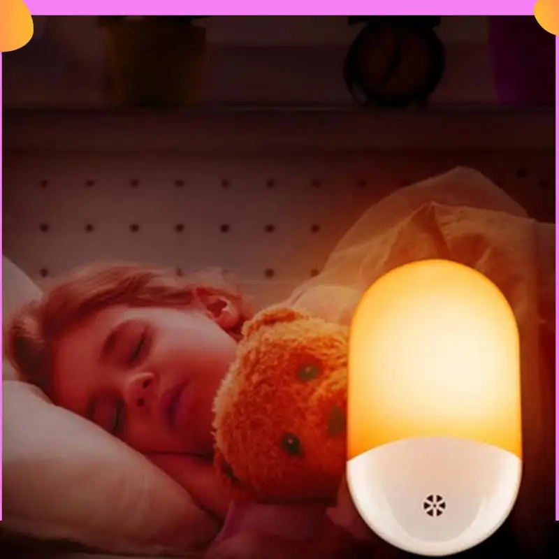 

A23P Plug In Ночник Светодиодный ночник Лампа с умными датчиками Датчик от суката до рассвета Регулируемая яркость для детей Вилка европейского стандарта