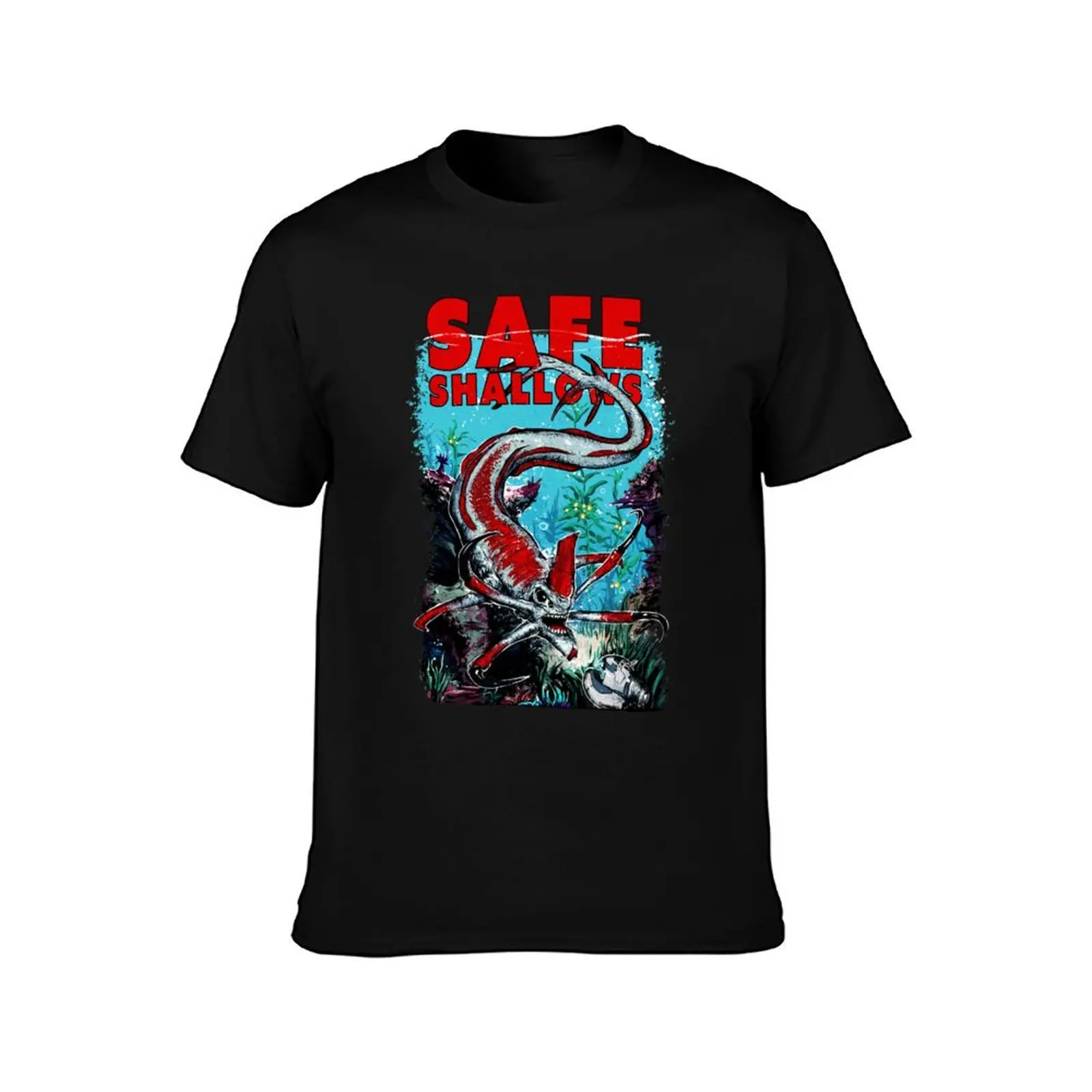 Subnautica Video Game Safe Shallows T-Shirt Plus Size Gym Sports T-Shirt
