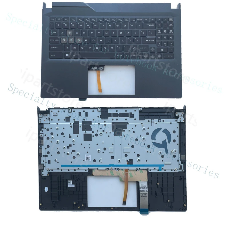 A+  Palmrest RGB Backlit keyboard Upper Case For MSI Cyborg 15 Air A12V MS-15K1